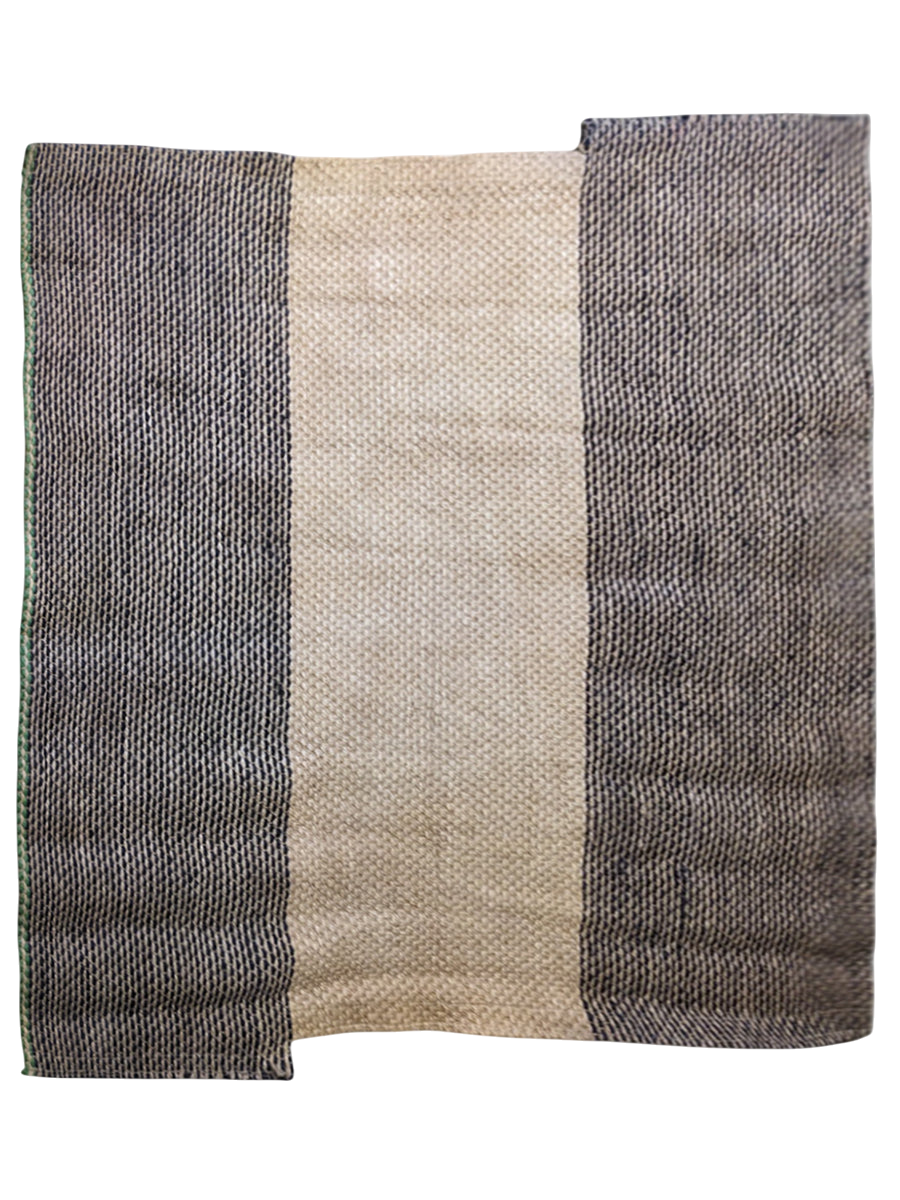 Braided Natural Jute Rug - 207 × 174 cm