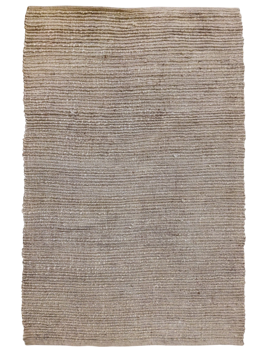 Braided Natural Jute Rug - 201 x 146 cm