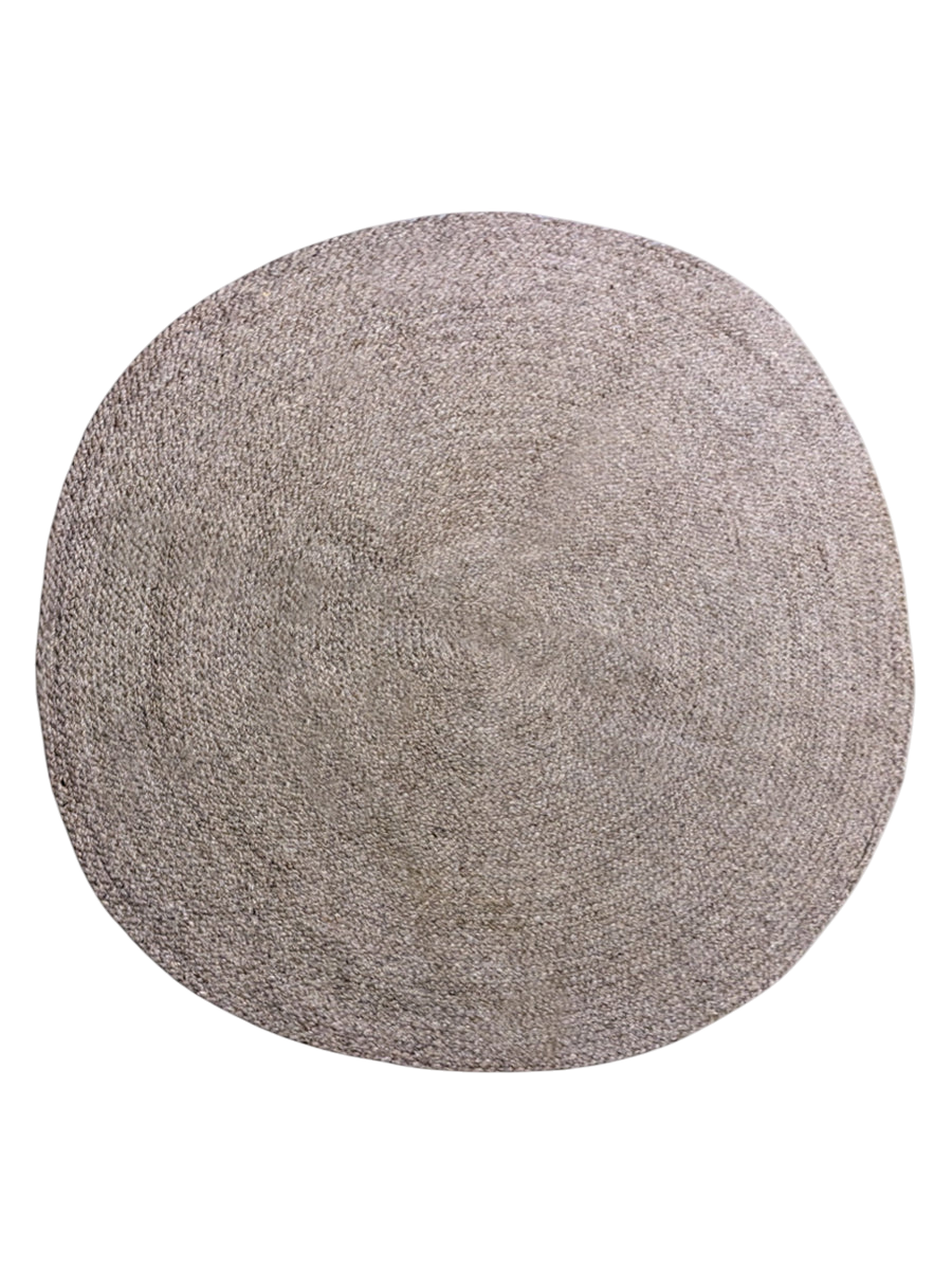 Braided Overdyed Jute Rug - 162 x 162 cm